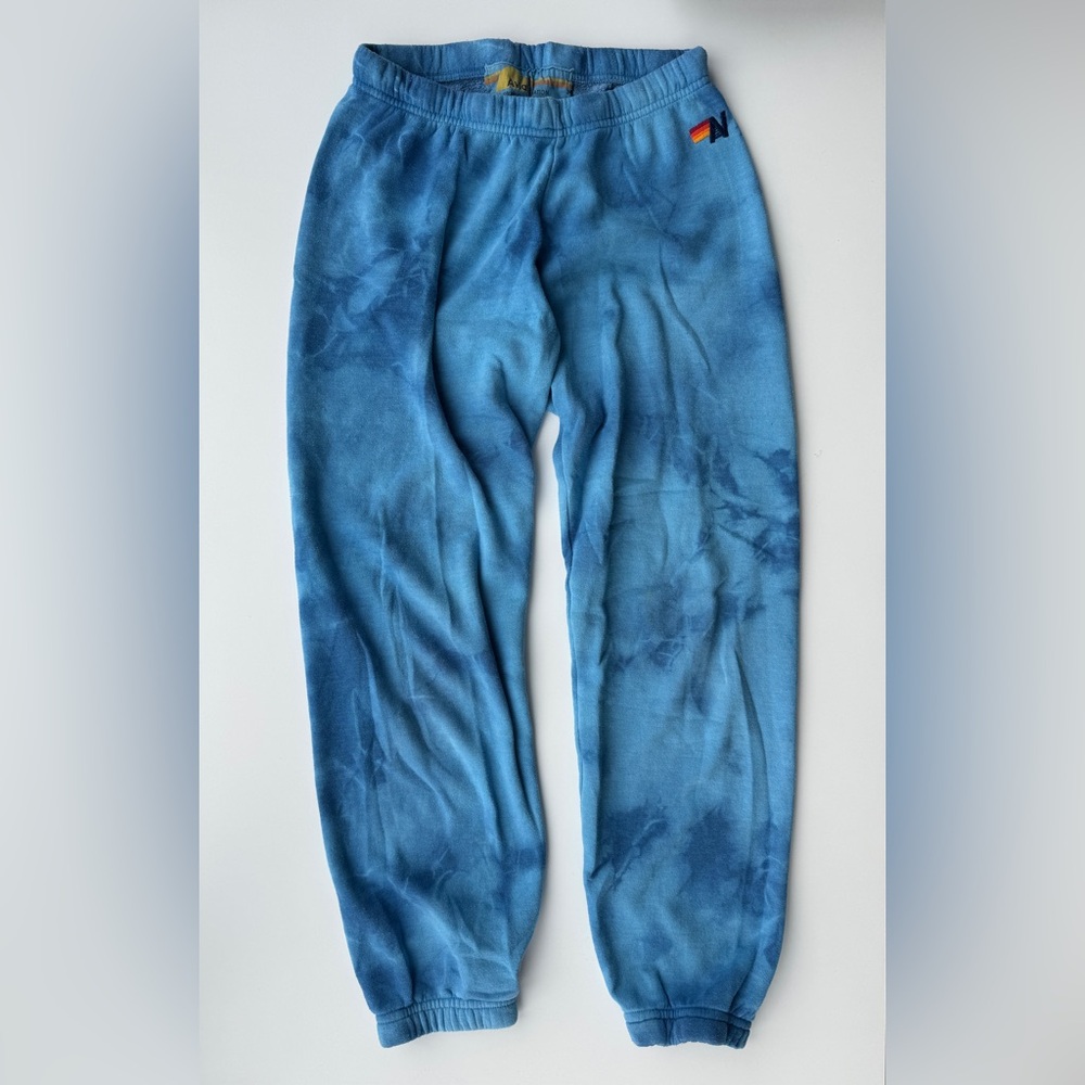 Aviator Nation Blue Tie Dye Sweatpants